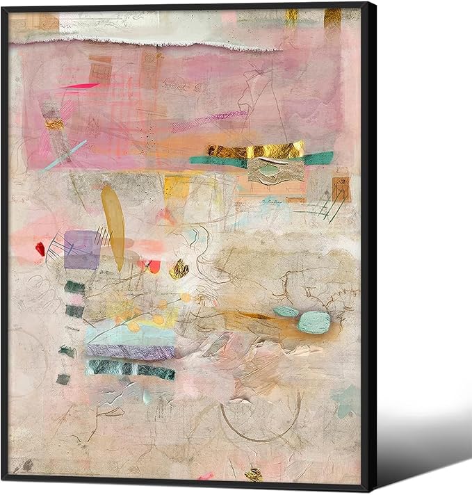 Abstract Modern Watercolor Painting Wall Art Trendy Vibrant Pastel Posters by Medpol
