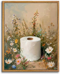 AtterrirArt Framed Vintage Bathroom Wall Art Funny, 8 * 10 Inch, Farmhouse by AtterrirArt