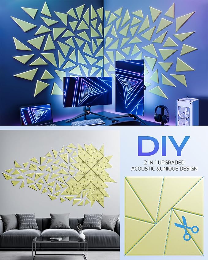 12 Pack Acoustic Panels, Sound Proof Foam Panels - Image 5