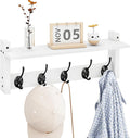 Homode Wall Shelf with Hooks, Coat Rack Wall Mount with Pegs, Hanging Entryway by Homode
