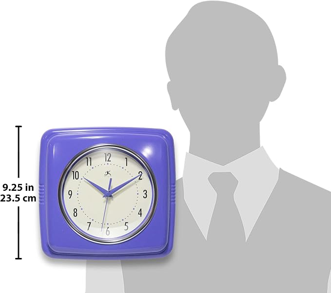 Infinity Instruments 9 Inch Square Clock - Image 5