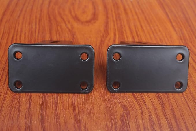 8 Pack - 4 inch Black Hidden L Shelf Bracket Iron Floating Shelf Brackets - Image 6