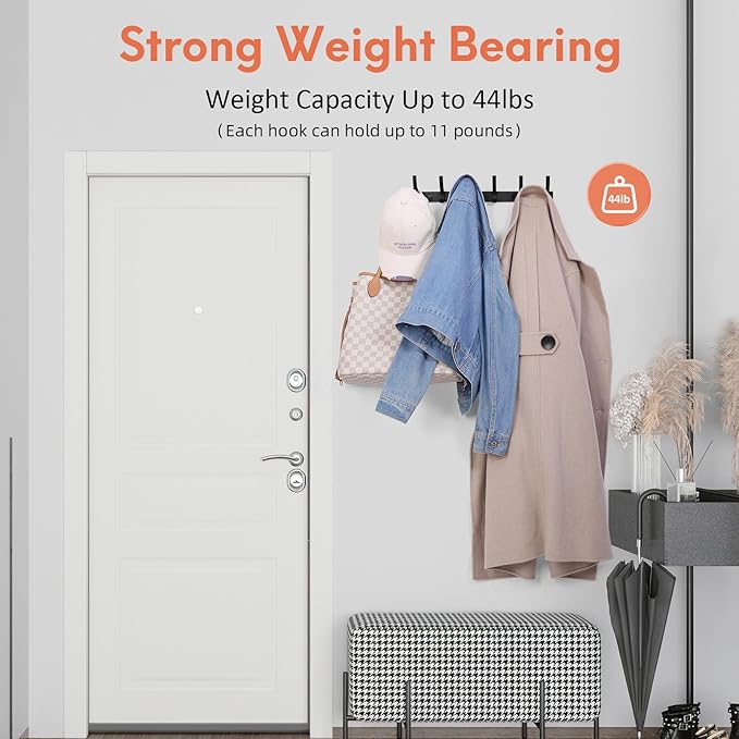 Optish Coat Rack Wall Mount, Wall Hooks - Image 3