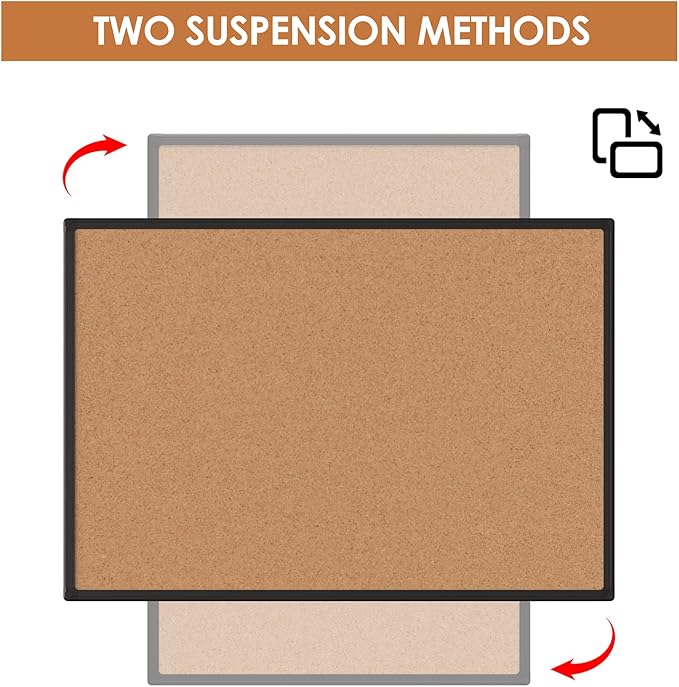 Bulletin Board 48 x 36, Large Wall Mounted Notice Board - Image 6
