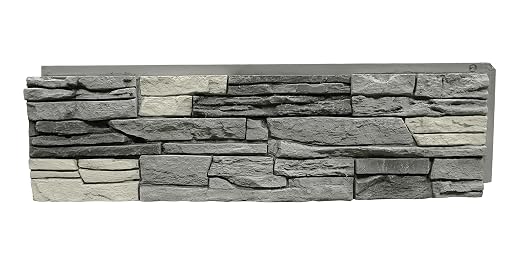 GenStone Faux Stacked Stone Panel 41" x 11.25" in Northern Slate Color by GenStone