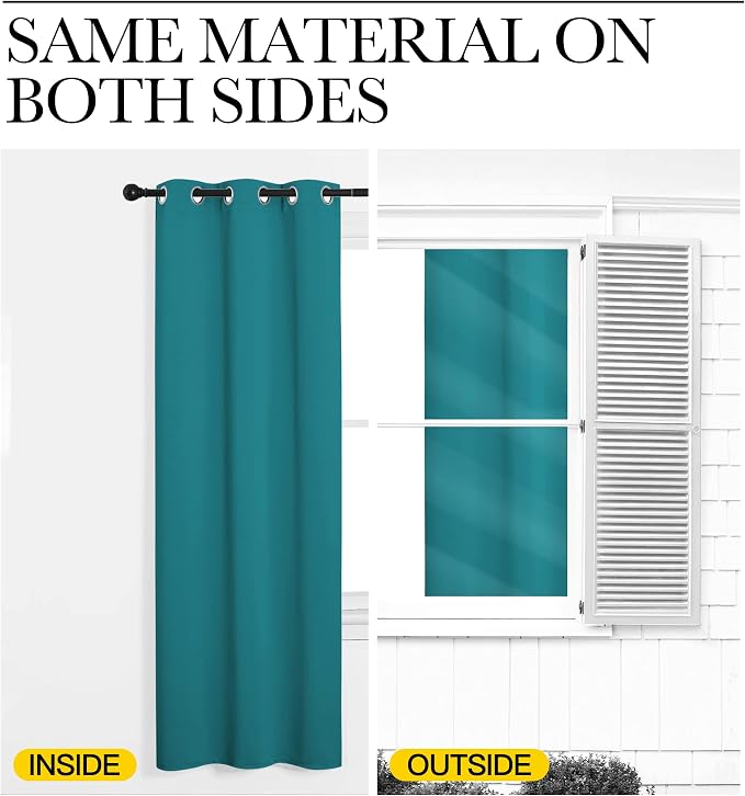 NICETOWN Room Darkening Curtains 84 inch Length 2 Panels, Thermal Insulated - Image 6