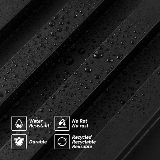 Art3d 8-Pack 96 x 6in. WPC Acoustic Slat Wall Panel - Image 7