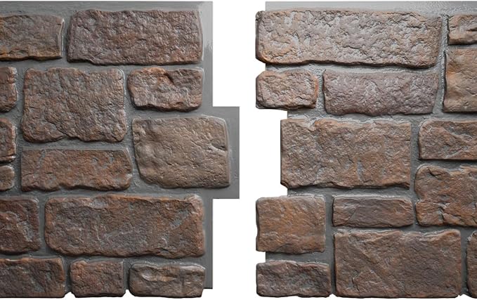 EverStone Cobblestone Faux Stone Panel, Arizona Desert Color - Image 8