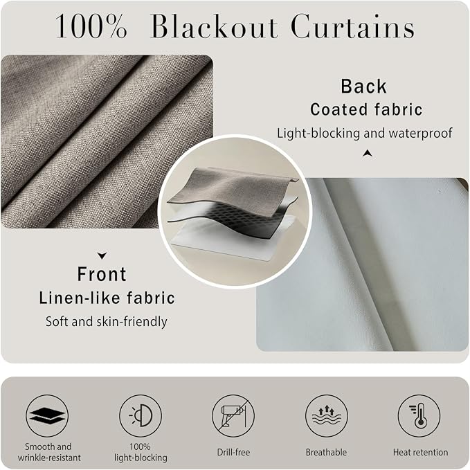 Damage-Free 100% Blackout Curtain - Image 4