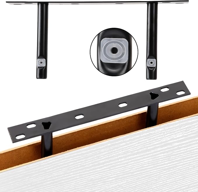 Fixwal White Shelves for Wall, 15.8in Rustic Wood Finish Floating Wall Shelves - Image 4