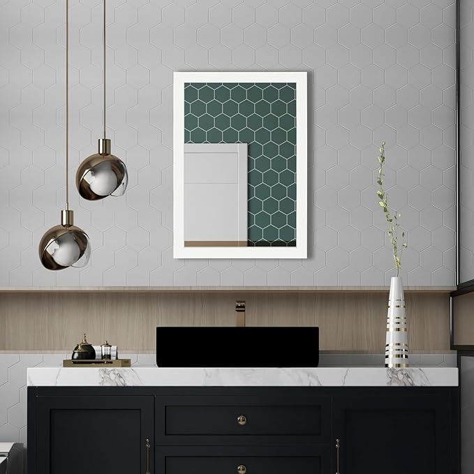 Ruomeng Rectangular Wall Mirror 20" x 28" - Image 2