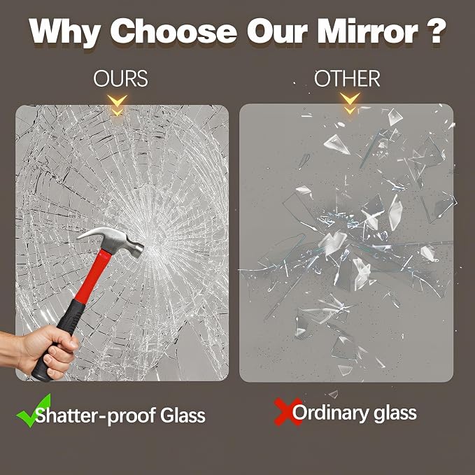 Led Full Body Mirror, Frameless Hanging Dressing Mirrors - Image 8