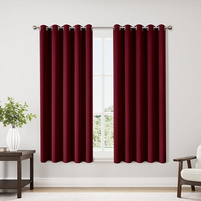 ChrisDowa Burgundyout Curtains 70 inches Wide by ChrisDowa