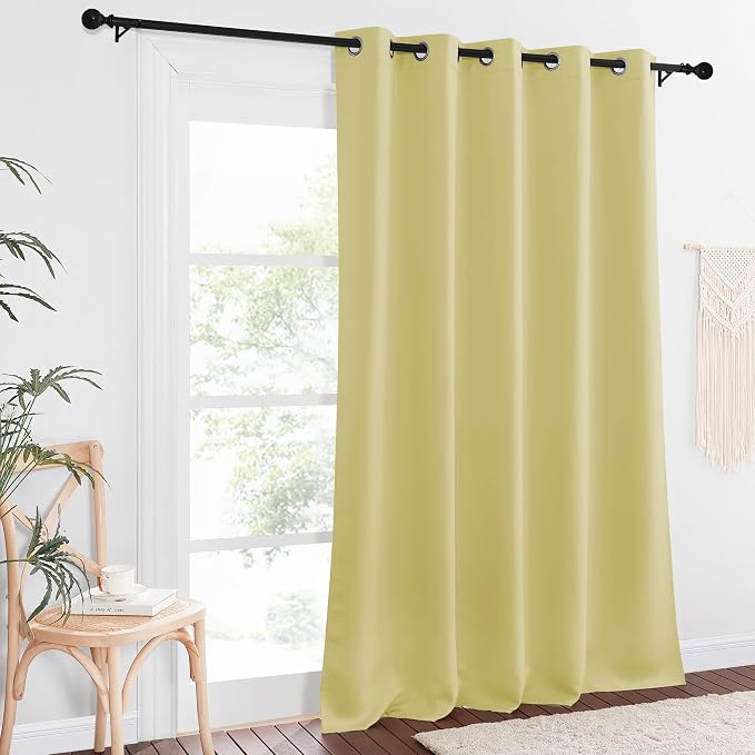 NICETOWN Sliding Door Window Treatment Blackout Patio Door Curtain Panels - Image 7