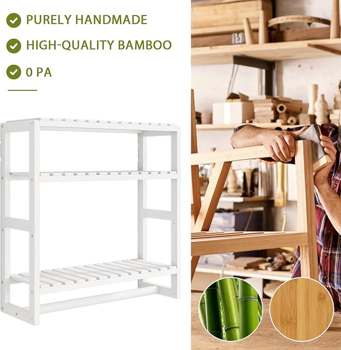Galood Over The Toilet Storage Bathroom Shelves Wall Mounted 3 Tier Space Saver - Image 5