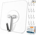 GLUIT Adhesive Wall Hooks for Hanging Heavy Duty 22 lbs Hooks for Walls No Drill by GLUIT