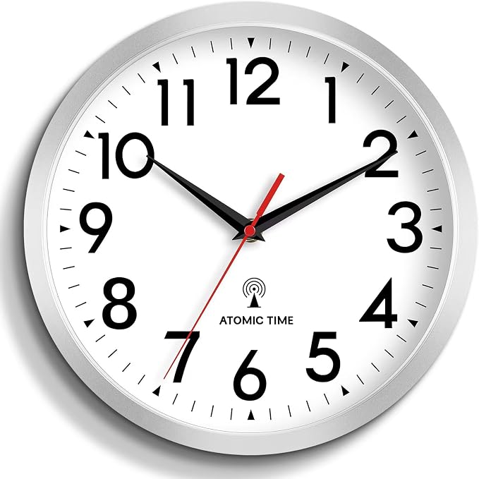 DAXSMY Atomic Wall Clock Analog 14 Inch Battery Operated Modern Decorative by DAXSMY