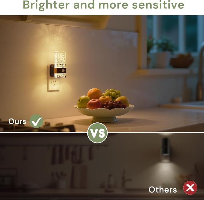 L LOHAS LED Motion Sensor Night Light, 2 Pack Night Lights Plug Into Wall - Image 7