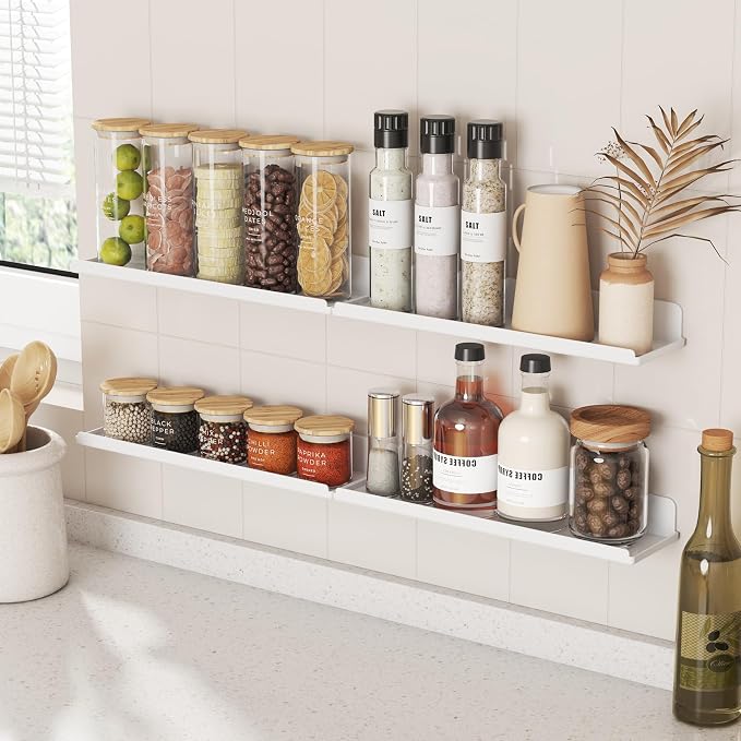 Lifewit Floating Shelves for Bathroom, Acrylic Wall Organizer for Perfume - Image 8