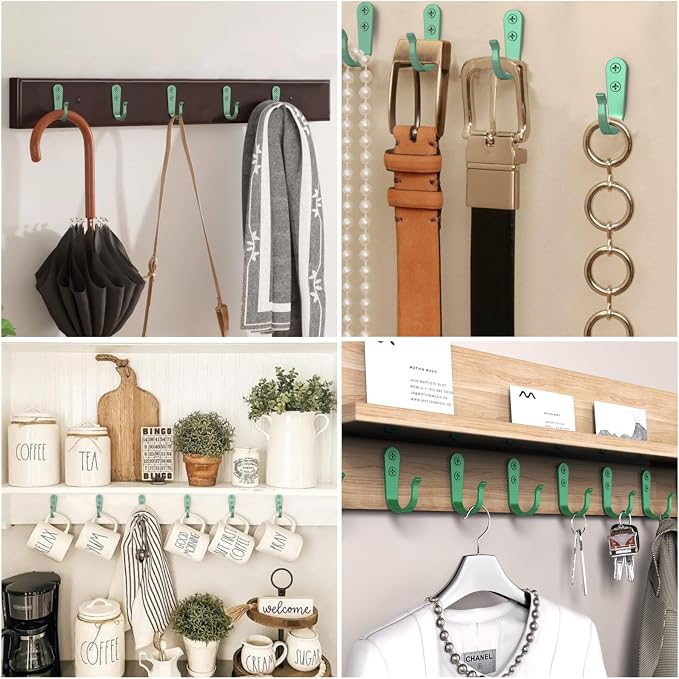 BREYDROK 20PCS Heavy Duty Metal Wall Hooks, Coat Hooks - Image 4