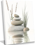 Zen Stone Canvas Wall Art Stacked Stones in Water Poster Print Tranquil Wild by KBIERQN