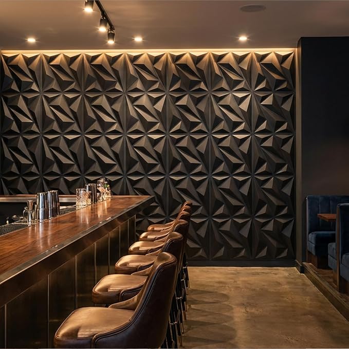 3D Wall Panel Diamond for Interior Wall Decor, Waterproof, Heat Resistant PVC - Image 4