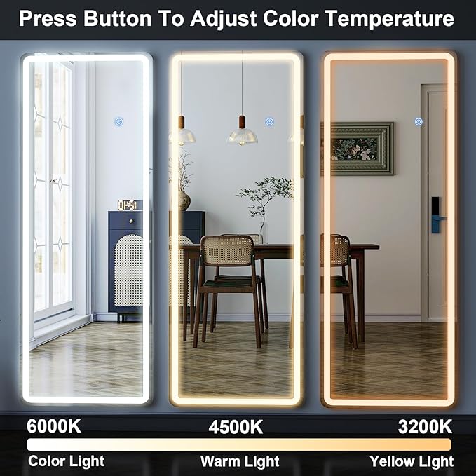 GLSLAND LED Full Length Mirror - Image 6