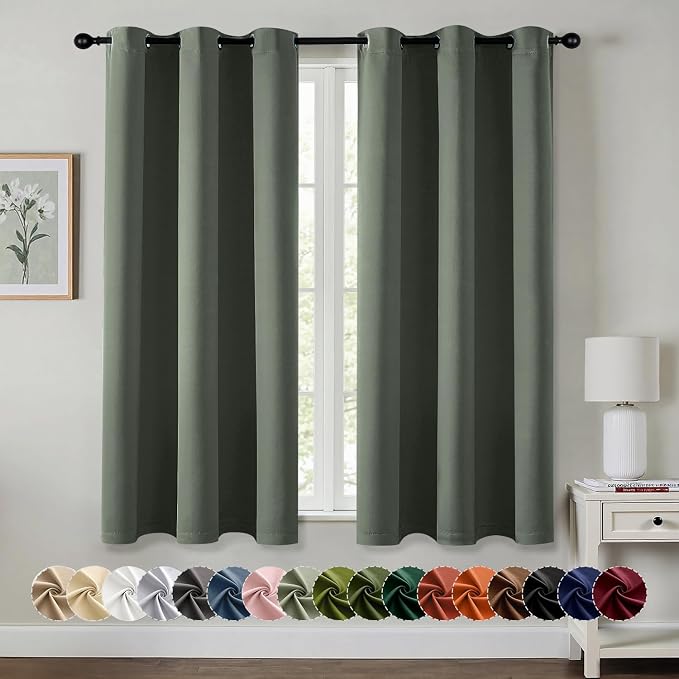 MIULEE Blackout Curtains for Bedroom Living Room 2 Panels, Thermal Insulated by MIULEE
