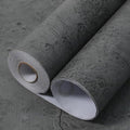Dark Gray Concrete Wallpaper 15.9in X 720in, Wall Paper Pull and Stick by WAPANE