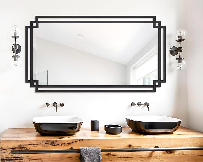 28" x 55" Living Room Mirror for Wall Decor, Large Decorative Mirror - Image 5