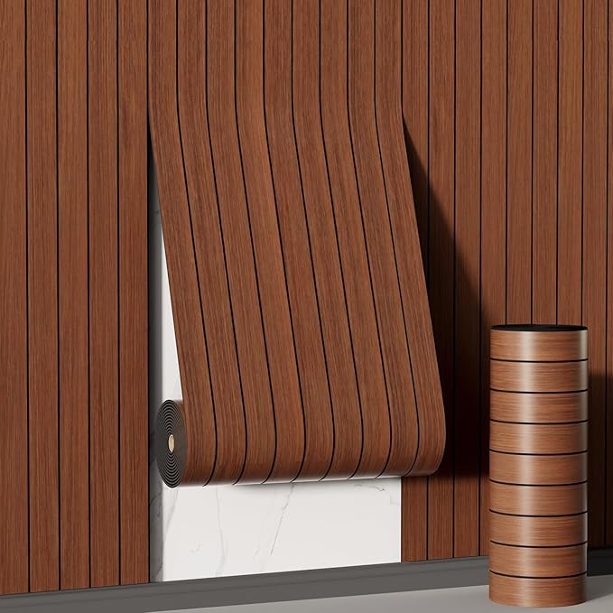 Arthome Peel and Stick Slat Wall Panels 15.7 "x240, Self-Adhesive PVC Wood by ArthomeWALLDECOR