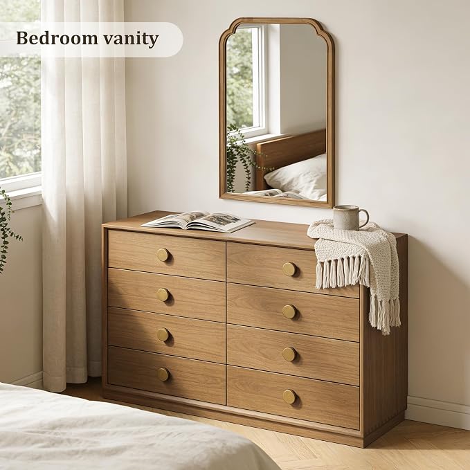 WallBeyond 24" x 36" Natural Wood Mirror - Image 4