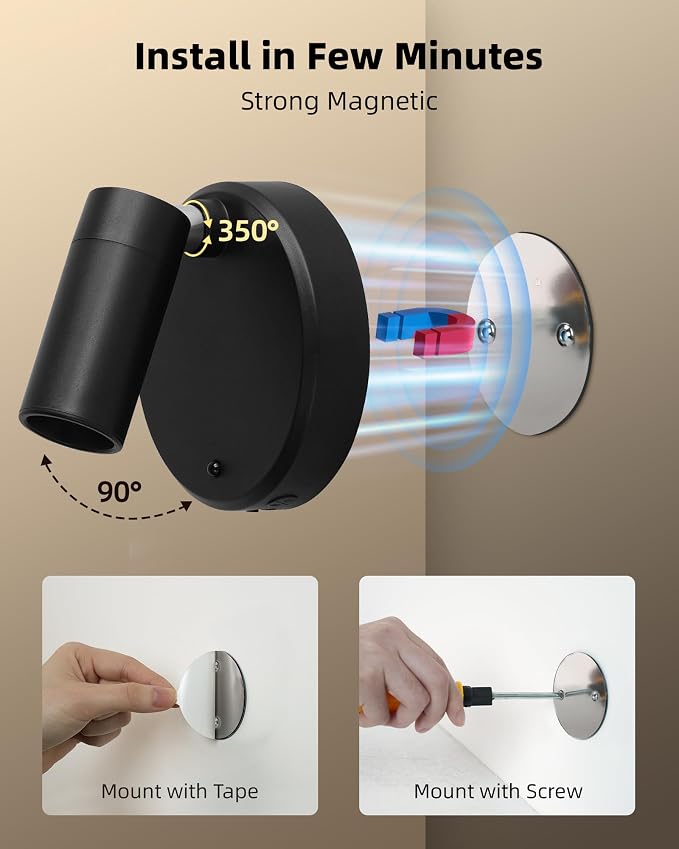 EZVALO Wireless LED Spotlights Indoor, 5500mAh Rechargeable Battery-Powered - Image 9