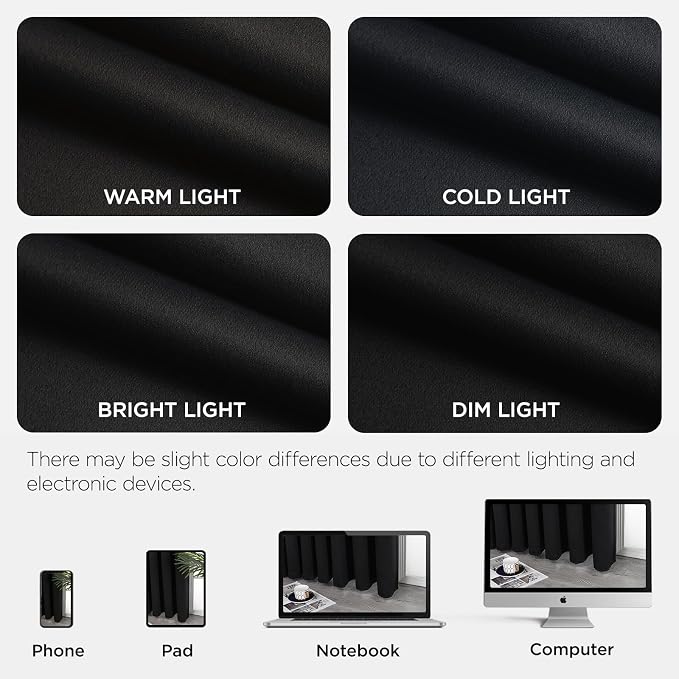 Joydeco Blackout Door Curtain for Doorway Privacy 80 Inches Long, Grommet - Image 8
