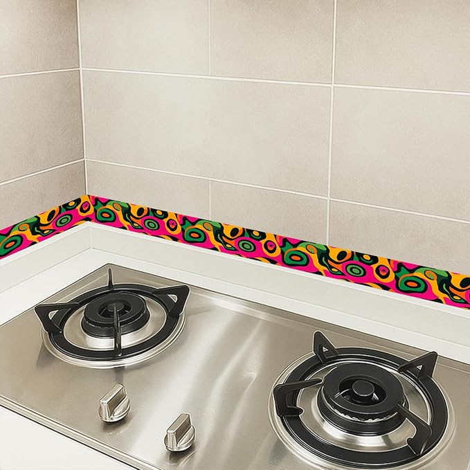 HOMETITUTE Wallpaper Border Peel and Stick Wall Border Colorful Pop Art - Image 5