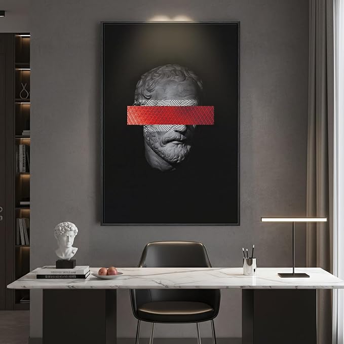 Framed Modern Wall Art, Large Minimalist Canvas Prints Paintings - Image 5
