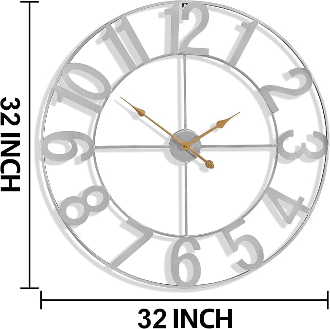 Sorbus Large Wall Clock for Living Room Decor - Image 3