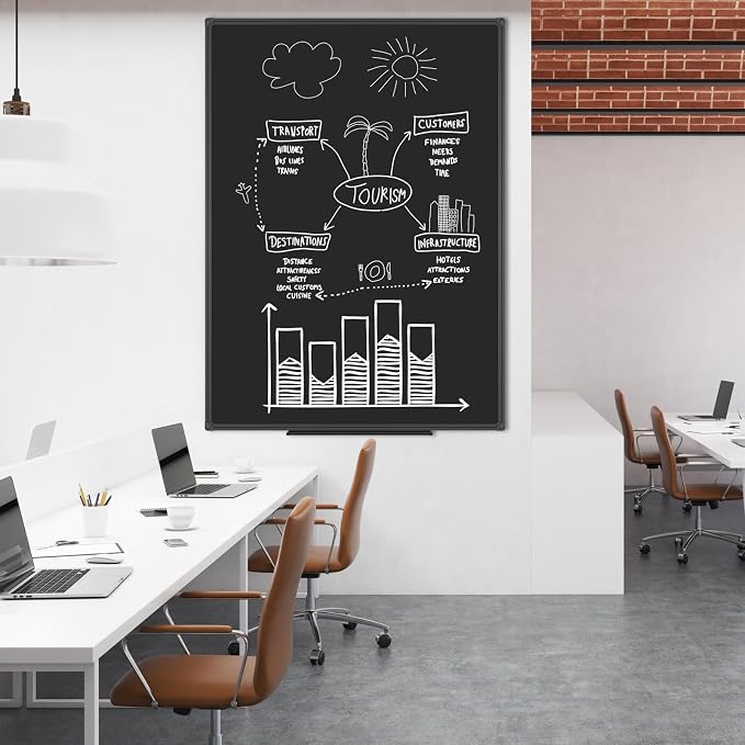 JILoffice Magnetic Chalkboard/Black Board 48 x 36 Inch - Image 6