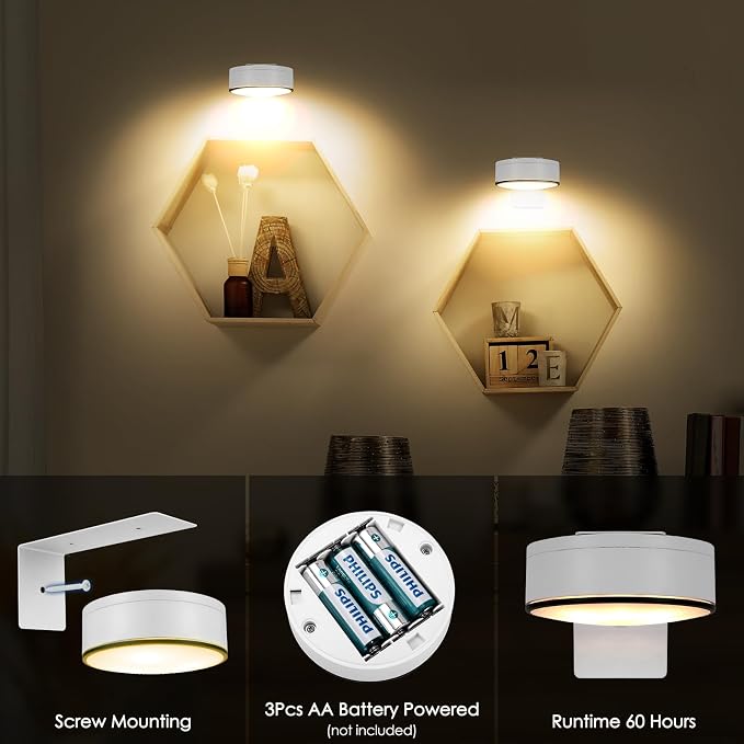 Arixinks 3Pcs Battery Picture Lights, Remote Painting Light - Image 5