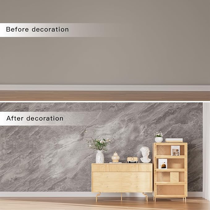3D Wall Panels - 4PCS 47.2"x23.6" Faux Stone Wall Covering - MCM Modified Clay - Image 5