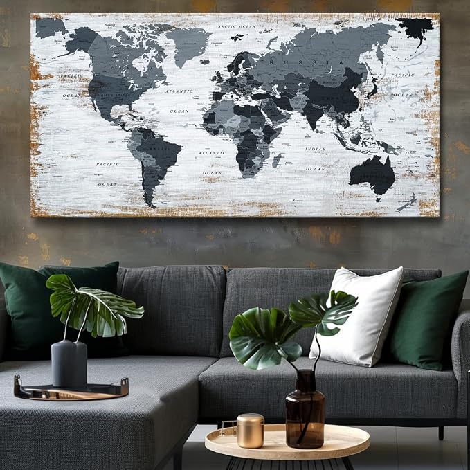 Canvas Wall Art Black Wall Decor Office Pictures - Image 3
