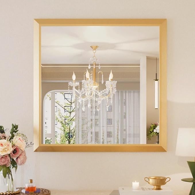 Amorho 36x36 Inch Bathroom Mirror, Wall-Mounted Mirrors Perfect by Amorho
