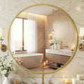 NEWBULIG 36 Inch Round Wall Mirror, Bathroom Mirror by NEWBULIG