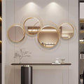 Large Decorative Wall Mirror, Modern Gold Wall Art Mirrors by Unknown