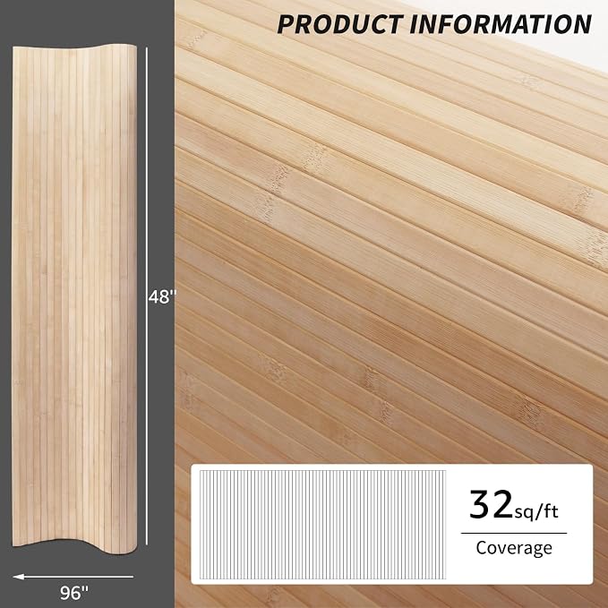 Art3d Natural Bamboo Wall Panel - Image 4
