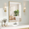 Koonmi Gold Mirrors for Wall, 24x36 Inch Bathroom Mirror, Rectangular Wall by KOONMI