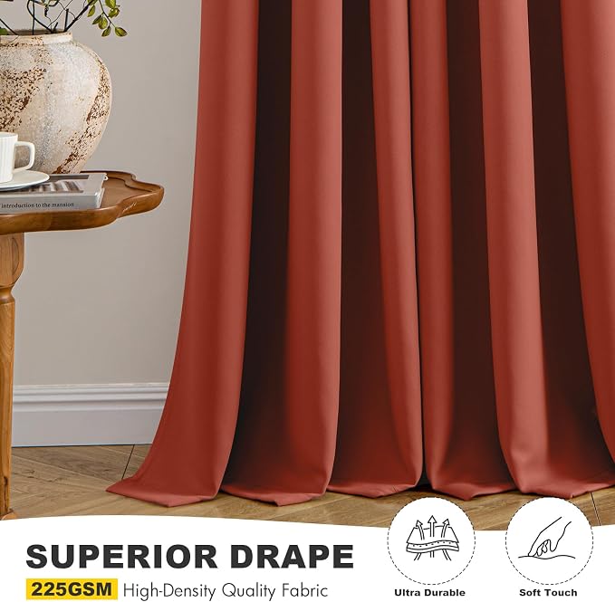 MIULEE Blackout Curtains for Bedroom Living Room 2 Panels, Thermal Insulated - Image 5
