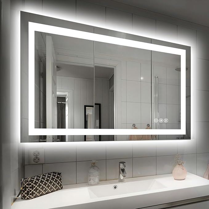 Hivone 40X32 LED Bathroom Mirror by Hivone