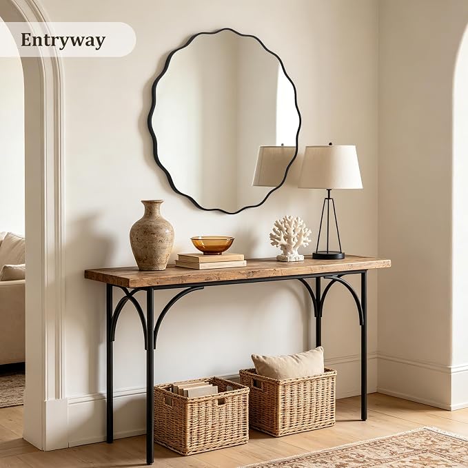 WallBeyond Round Wavy Mirror for Wall Decorative 36 inch, Modern Round Mirror - Image 4