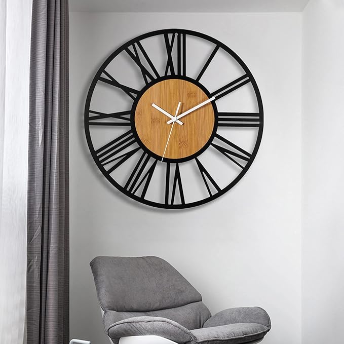1st owned Wall Clocks for Living Room Decor, Round Silent Non Ticking, Modern - Image 5
